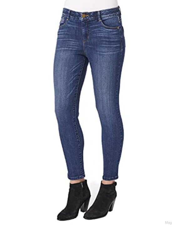 Denim - Plus Size High Rise Ab Solution Jegging, Slimming Skinny Fit, Casual Wear